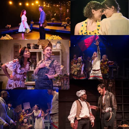 Staff working with clients